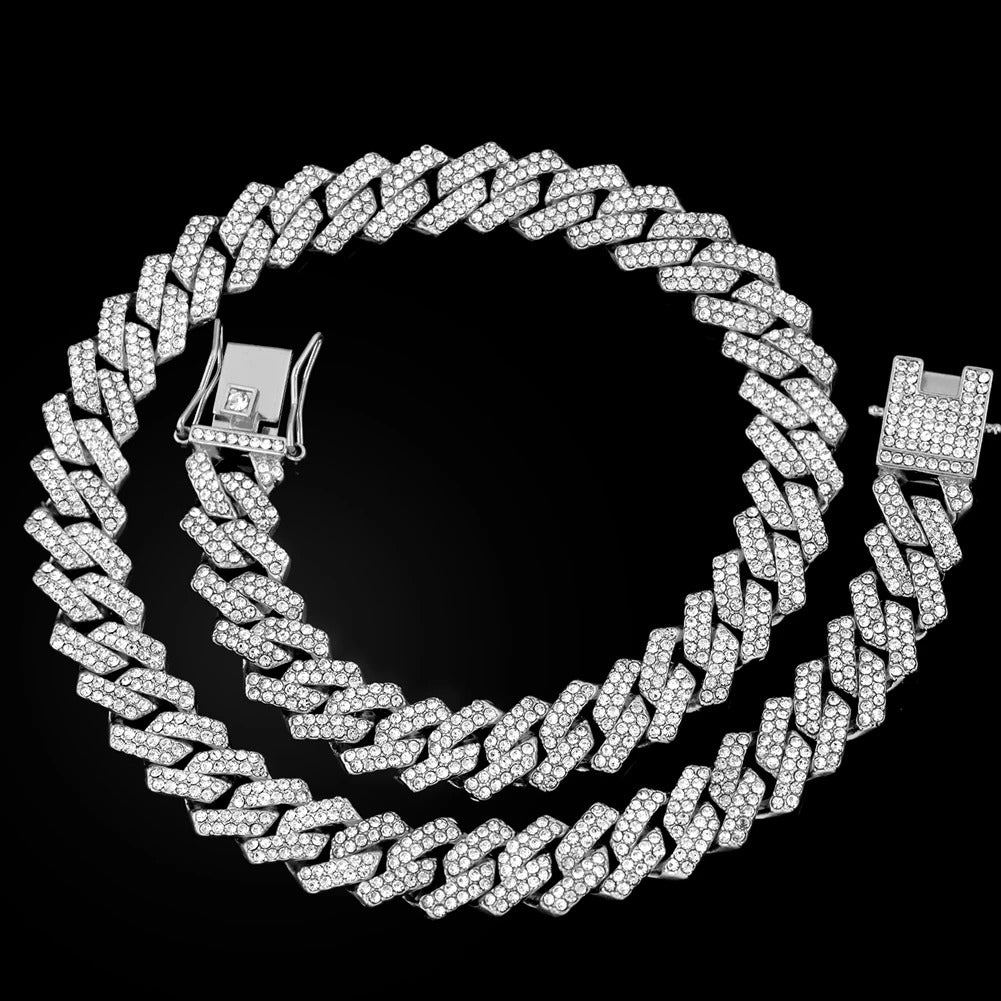 20-Inch Double-Drain Cuban Chain Unisex