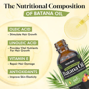 Batana Oil for Hair Growth Organics Pure Batana Hair Oil 100%2.02 Fl Oz